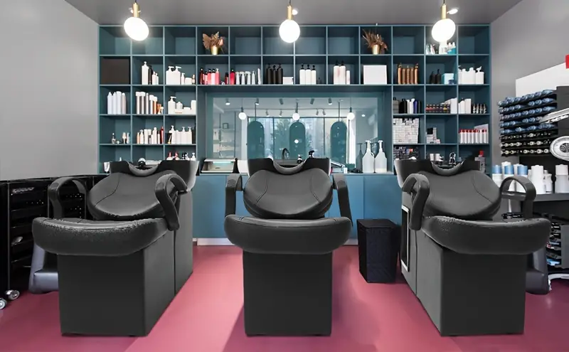 Sill&oacute;n de   con  ,   de champ&uacute;   ABS, estaci&oacute;n de   de fregadero,   de spa y sal&oacute;n. detalles 0