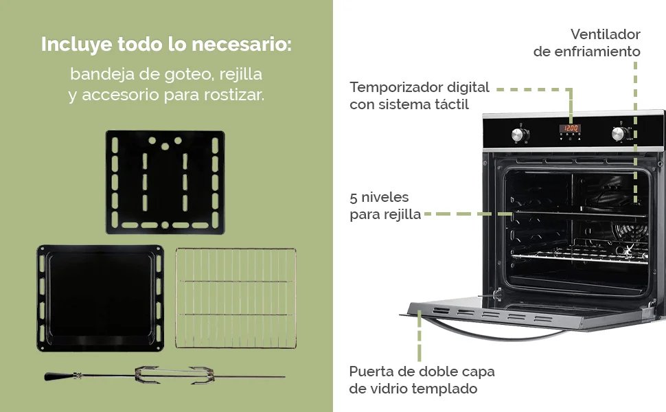 Avera, horno lg, horno de gas, electrodomesticos, linea blanca, horno empotrable, horno electrico