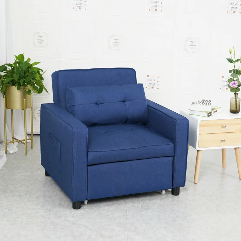 Sofá cama convertible 3 en 1, silla cama para dormitorio,   detalles 9