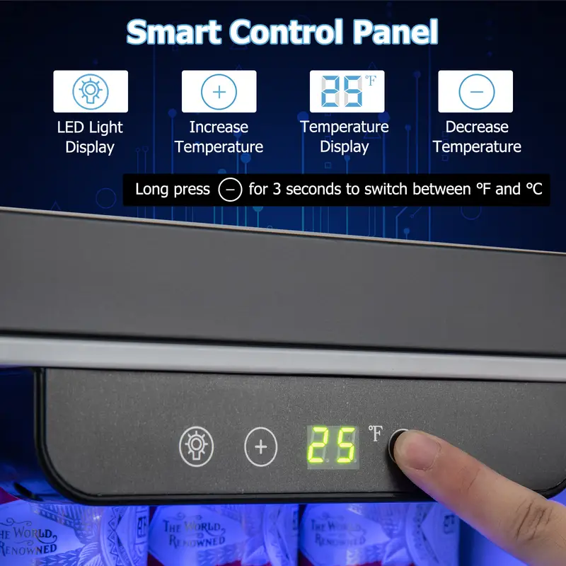   Refrigerador Compacto Bajo Encimera/Refrigerador Independiente con Temperatura Ajustable detalles 6