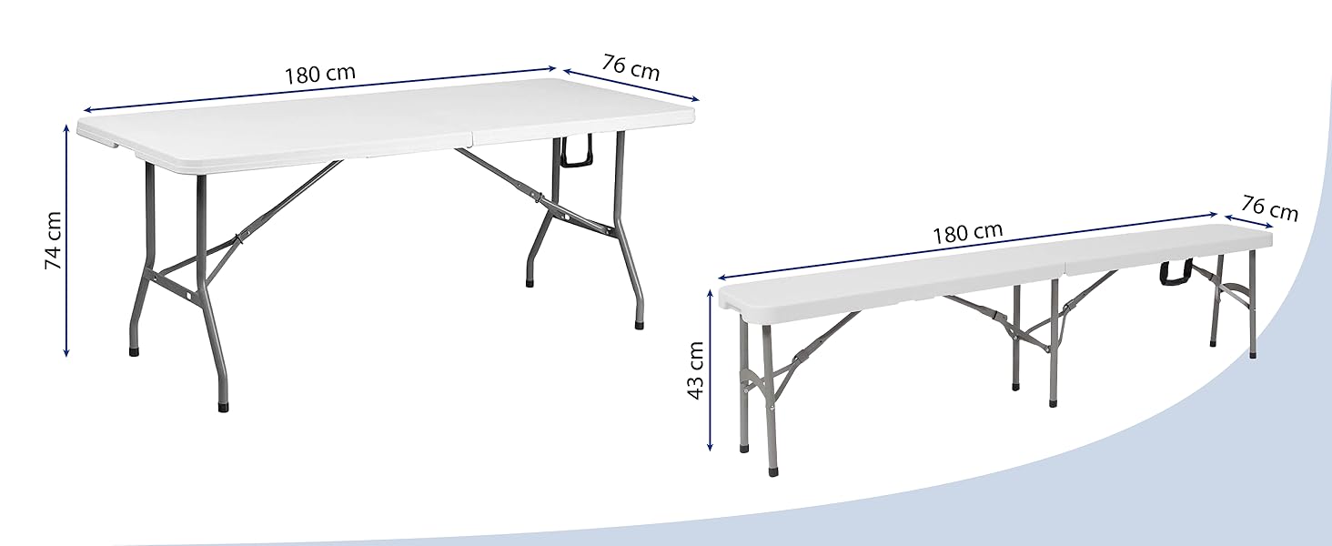 mesa plegable oficina jardin hogar casa fiesta
