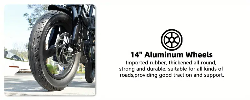   eléctrica plegable   adultos de  ,   20 mph y 30   de autonomía, neumáticos neumáticos de vacío de 14 pulgadas,     de aleación,   de   duales, súper amortiguadores, batería extraíble,   eléctrica       adultos. detalles 6