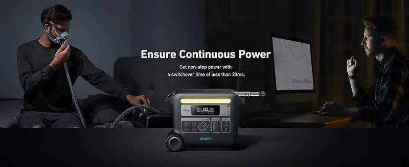 Estaci&oacute;n de energ&iacute;a port&aacute;til     767 reacondicionada,     de 2400 W con bater&iacute;as     &uacute;til 6 veces m&aacute;s  ,       2048 Wh    ,    , RV (     ) detalles 8