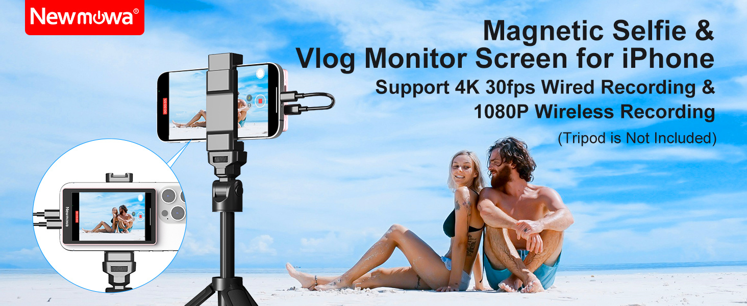 Newmowa Magnetic Phone Vlog Selfie Monitor Screen