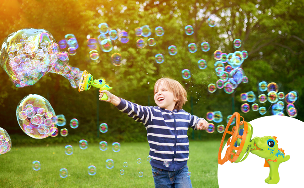 dinosaur bubble gun 