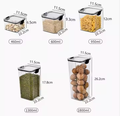 Food Storage Container Set-5 Sizes