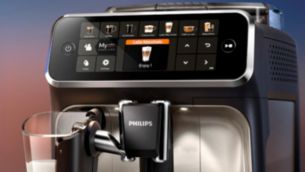 Einfache Auswahl des Kaffees &uuml;ber das intuitive Display