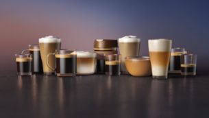 12&nbsp;Kaffeespezialit&auml;ten wie Milchkaffee auf Tastendruck