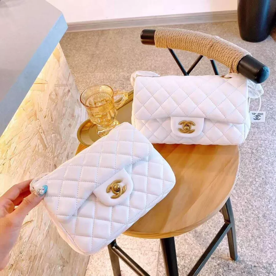 Chanel Black Sheepskin Metal Ball FLAP BAG Flap Bag