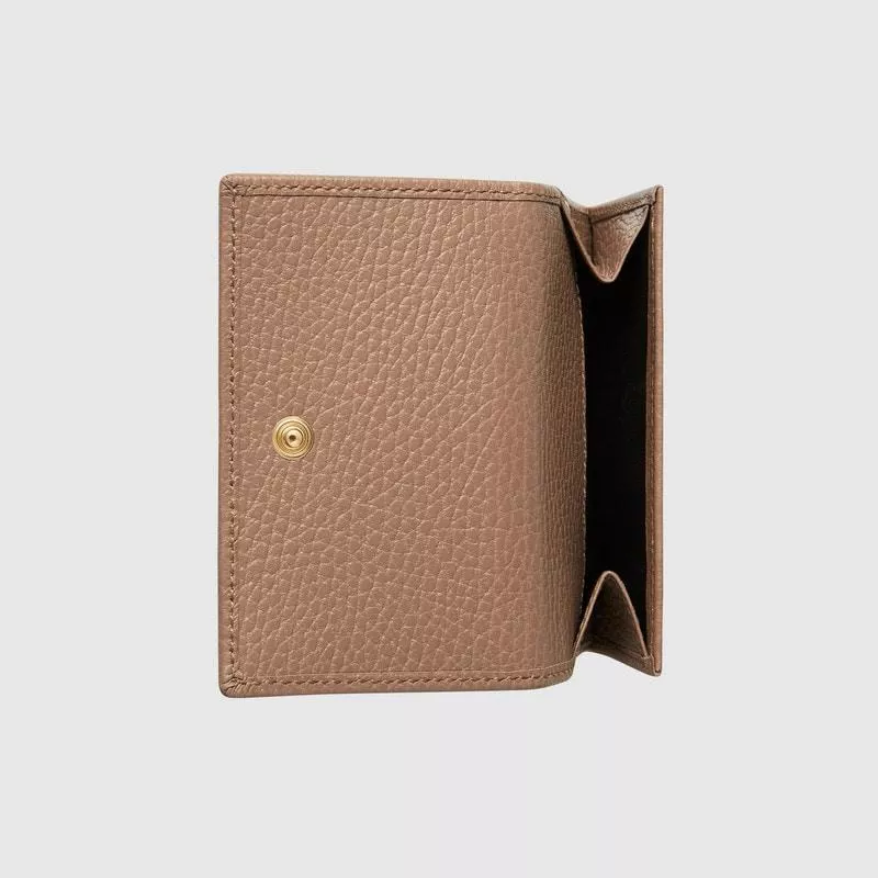 〔GG Marmont〕Leather Tri-Fold Wallet