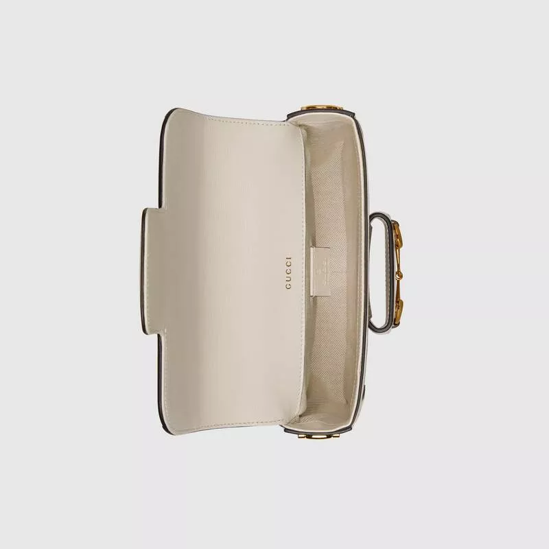 GUCCI Horsebit Series 1955 Mini Handbag with Detachable Shoulder Strap