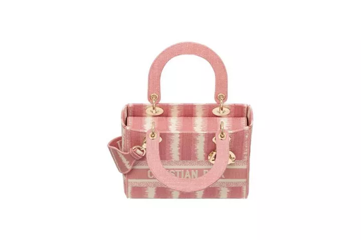 BOOK TOTE SMALL BAG D-STRIPES EMBROIDERED