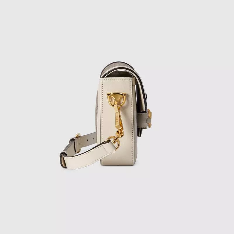 GUCCI Horsebit Series 1955 Mini Handbag with Detachable Shoulder Strap