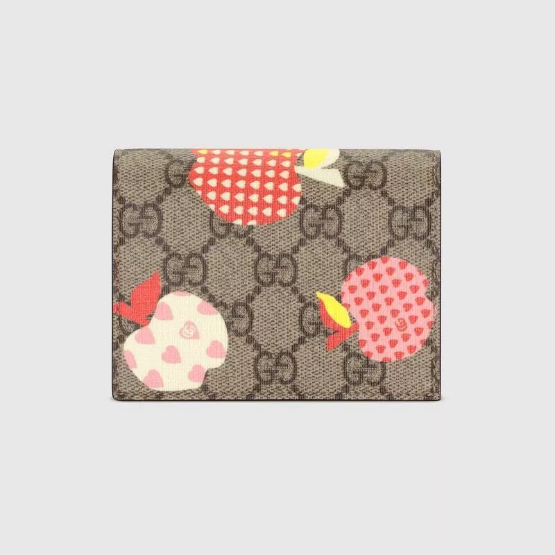Gucci Les Pomme Card Case Wallet with Banknotes and Coin Case