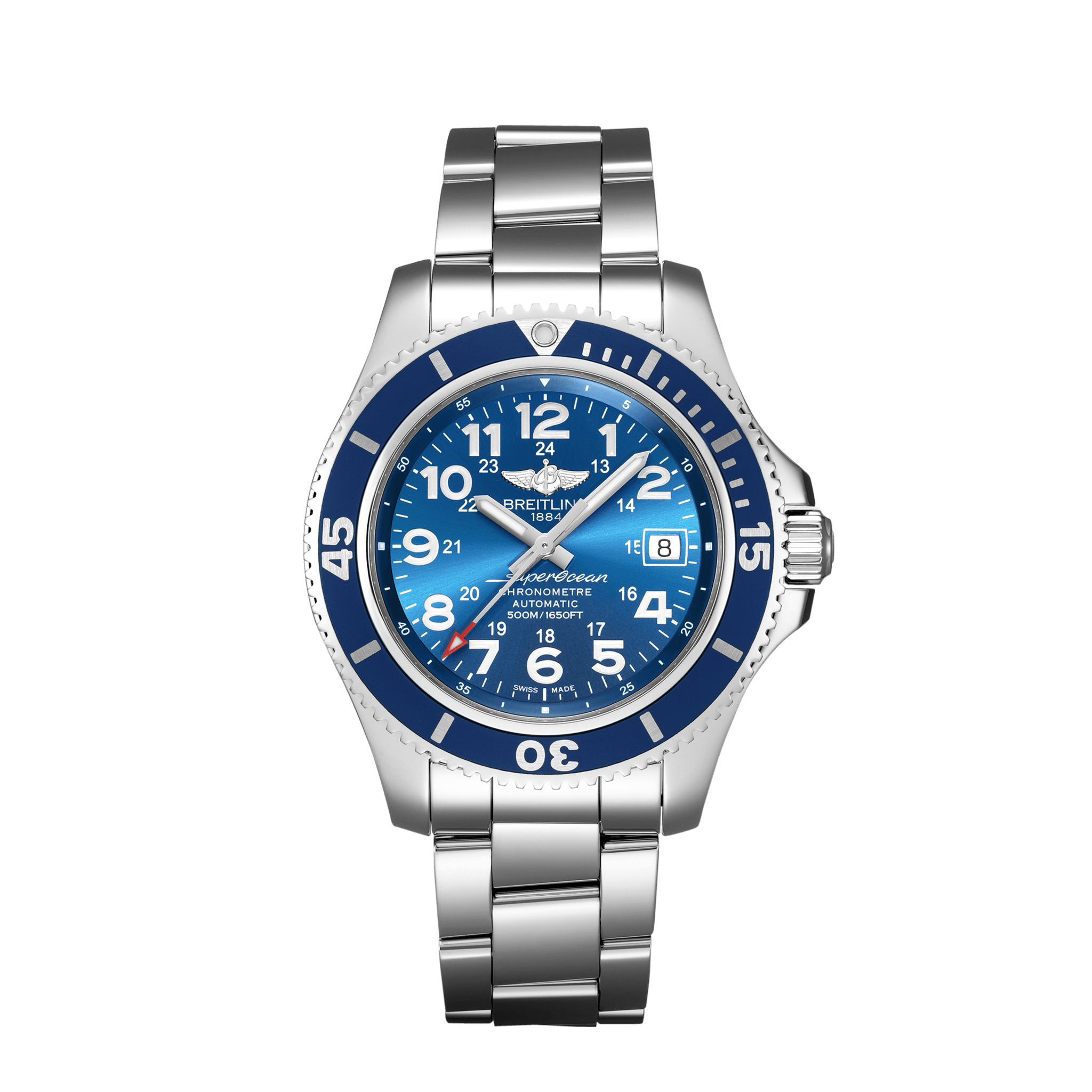 Superocean II 42 - Stainless steel - Blue A17365D11C1A1