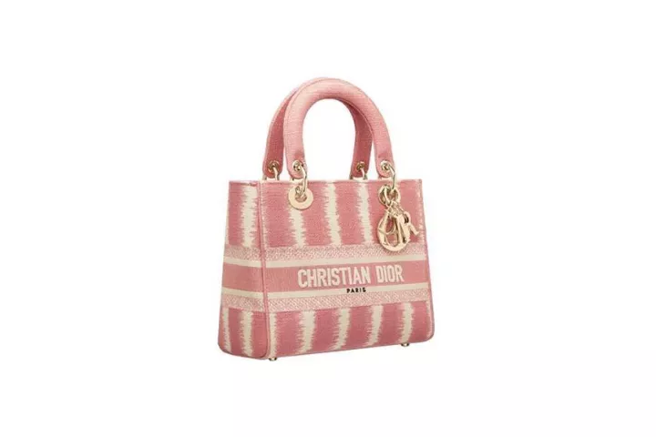 BOOK TOTE SMALL BAG D-STRIPES EMBROIDERED