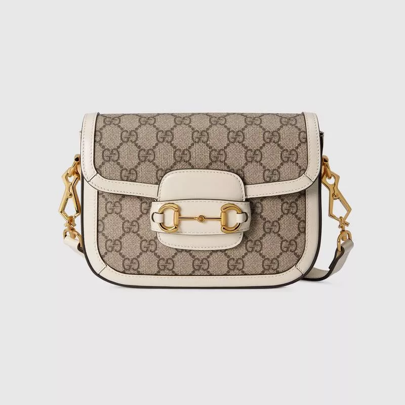 GUCCI Horsebit Series 1955 Mini Handbag with Detachable Shoulder Strap