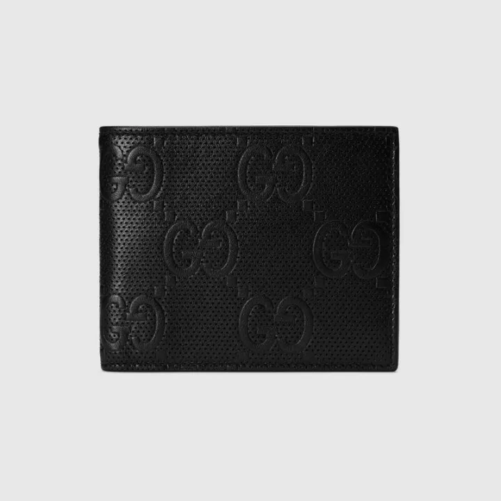 GG Print Embossed Wallet