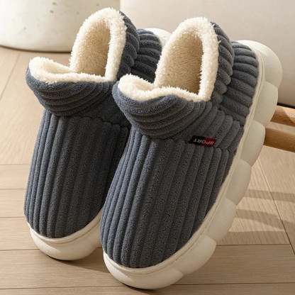 2024 Women Winter Boots Slippers Thickening Plush Warm Snow Boot Couple Thick Heels Cotton Shoes Plus Size Platform Slides Botas