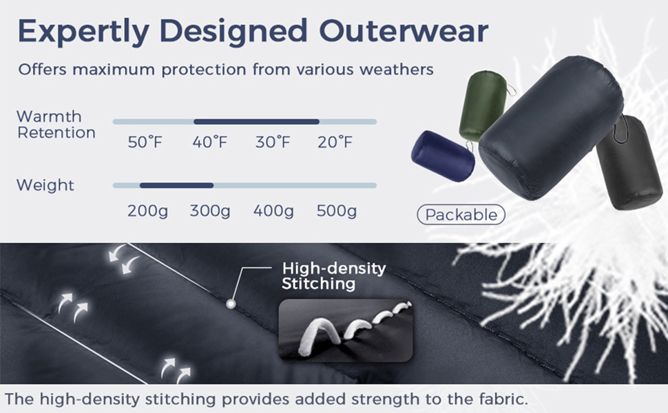 Men's Packable Down Puffer Jacket