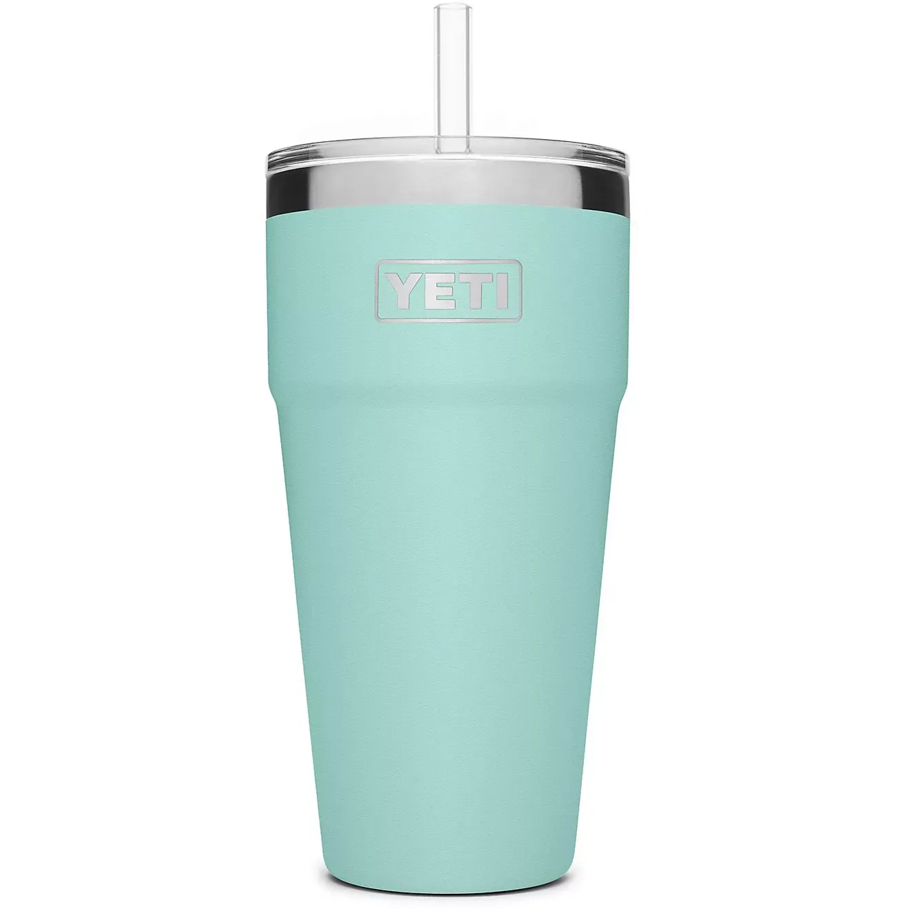 YEkhjgTI Rambler 26 oz Stackable Cup with Straw Lid
