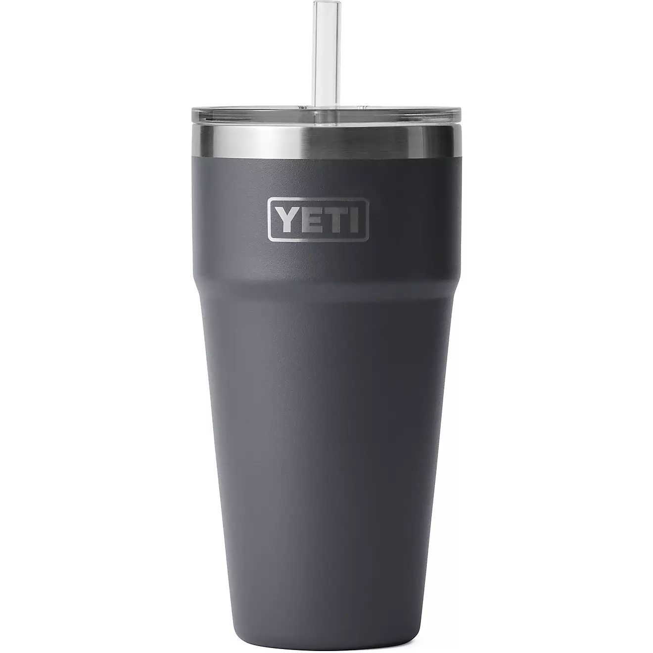 YEkhjgTI Rambler 26 oz Stackable Cup with Straw Lid