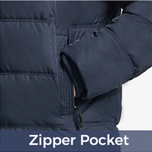 Men's Hooded Winter Coat Warm Puffer Jacket Thicken Cotton Coat with Removable Hood