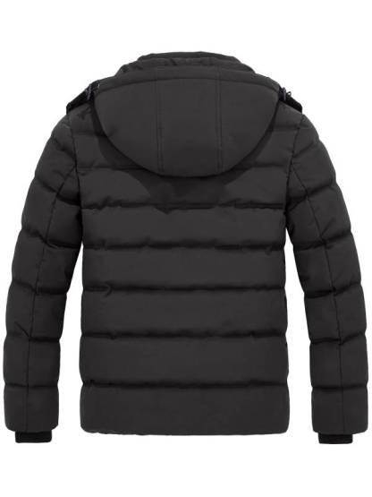 Men's Warm Puffer Jacket Winter Coat with Removable Hood Valley I