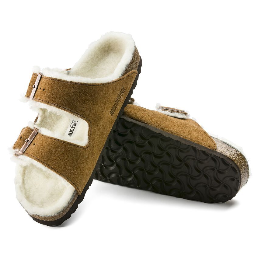 Arizona Shearling Suede Leather - Mink