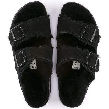 Arizona Shearling Suede Leather - Black