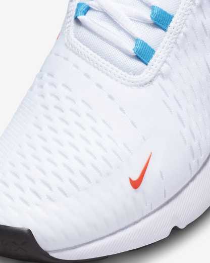 Nikhjgke Air Max 270 Shoes Industrial Blue White Orange Shoes
