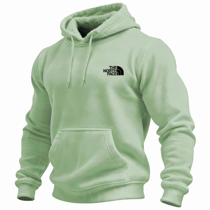 Men's Vintage Western Cowboy Fleece Pocket Long-Sleeved Hoodie