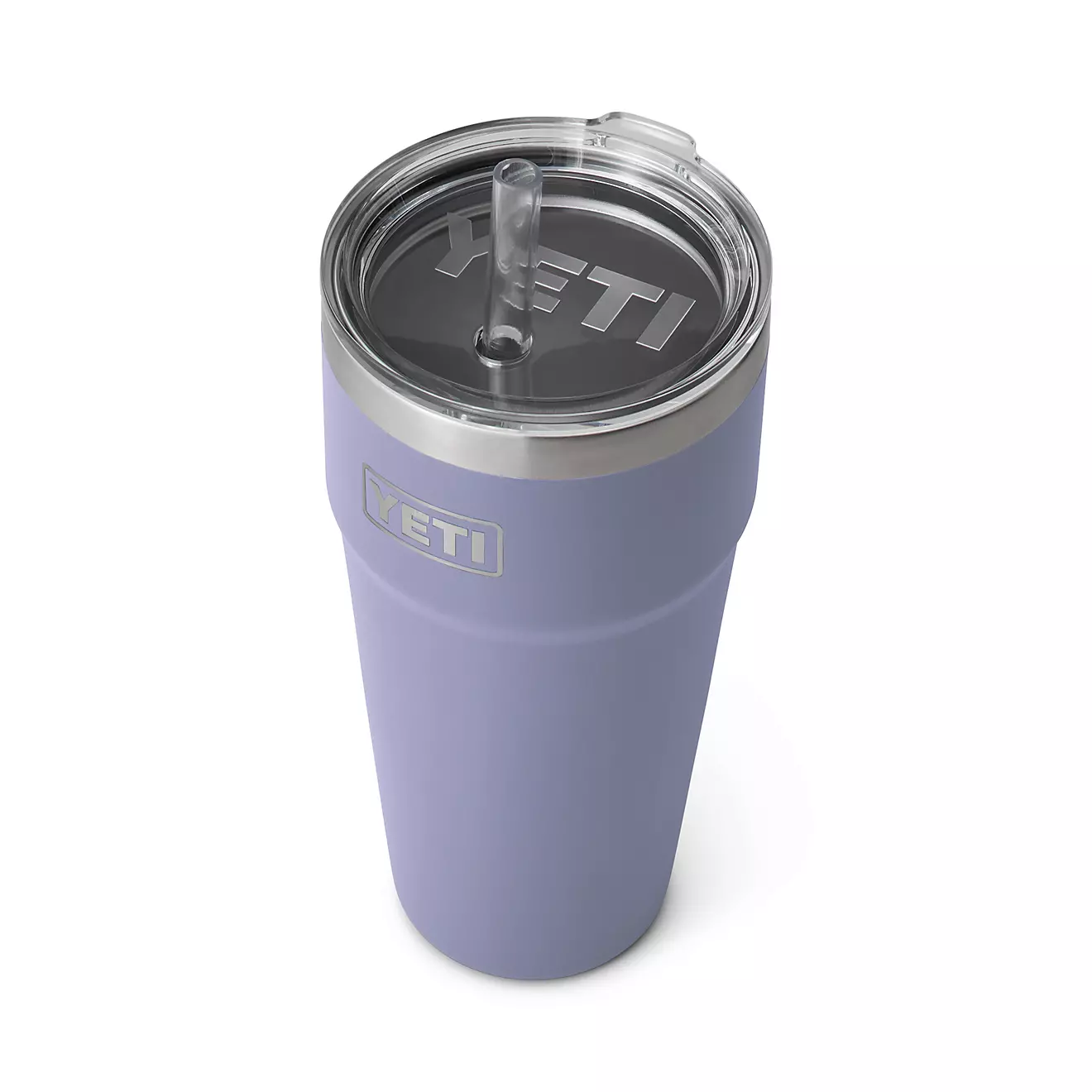YEkhjgTI Rambler 26 oz Stackable Cup with Straw Lid