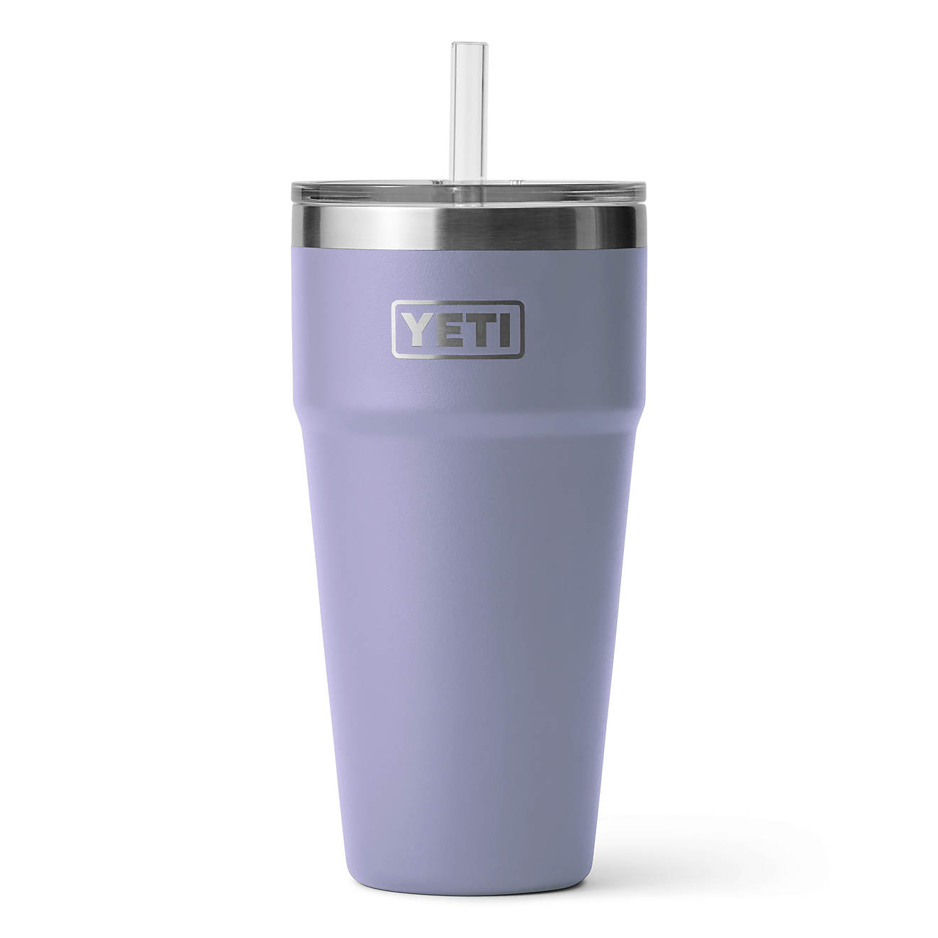 YEkhjgTI Rambler 26 oz Stackable Cup with Straw Lid