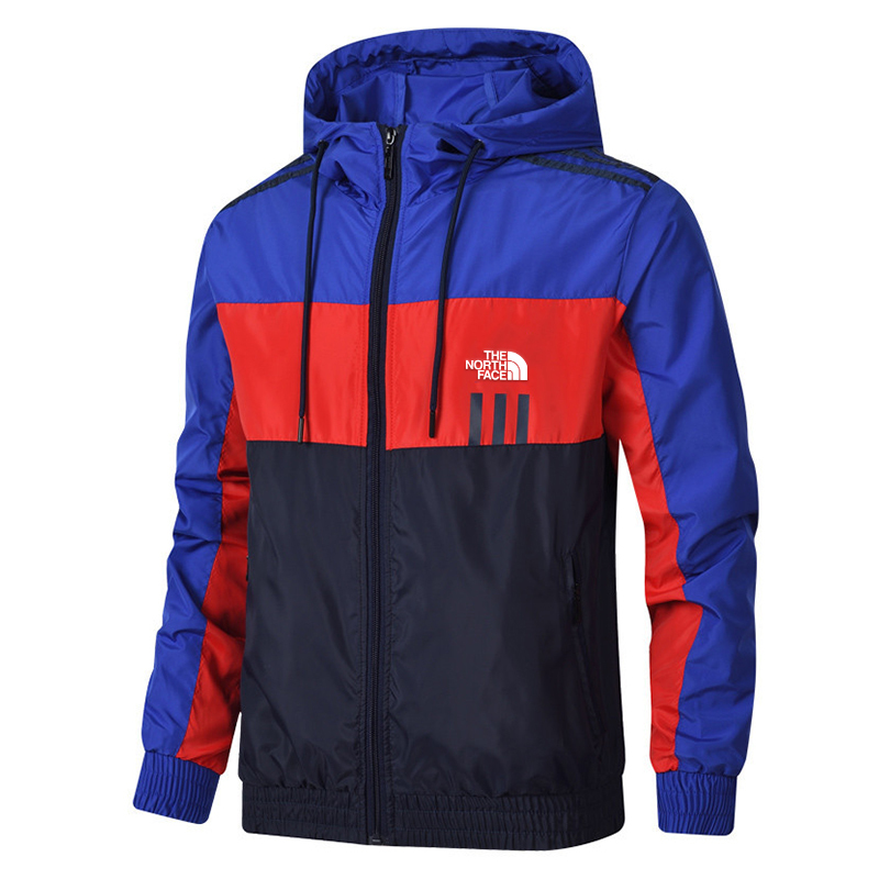 abrigo deportivo con diseño colour block