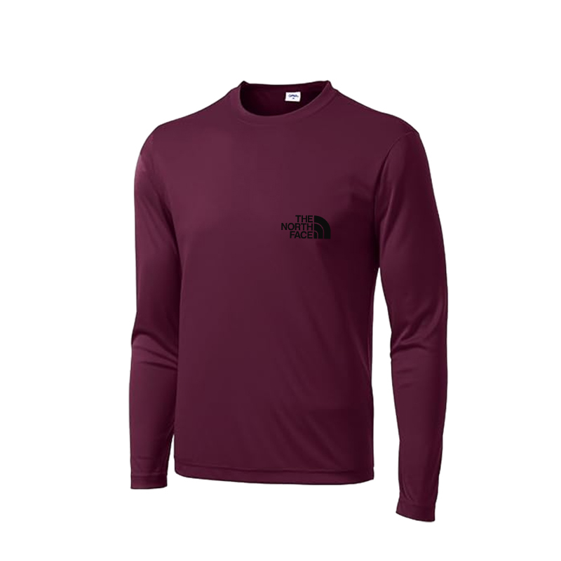 The Nokhjgrth Face-Men's Long Sleeve Moisture Wicking Athletic Shirts