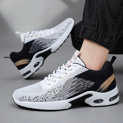 Men's new spring shoes Flywoven air-cushion shoes Men's casual shoes Sports shoes Breathable running shoes