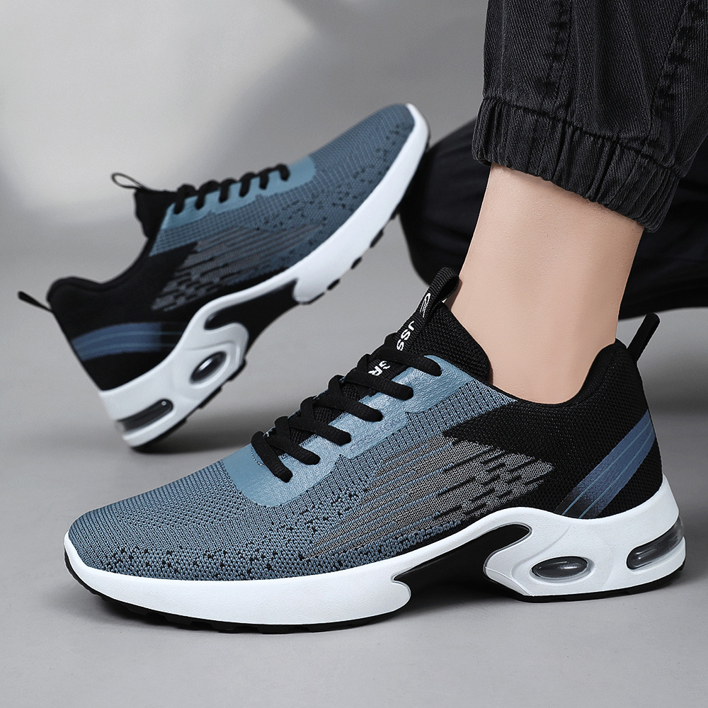 Men's new spring shoes Flywoven air-cushion shoes Men's casual shoes Sports shoes Breathable running shoes