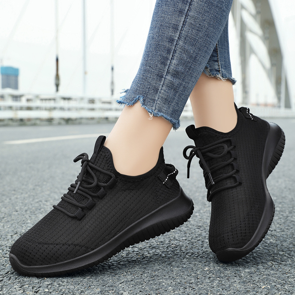 Women's Summer Shoes New Women's Shoes Mesh Shoes Lightweight Mesh Breathable Casual Shoes Running Shoes Solid Color Sports Shoes