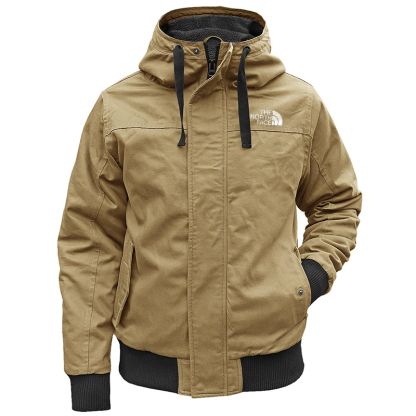 Men's Winter Jacket with Lining Hooded Parka