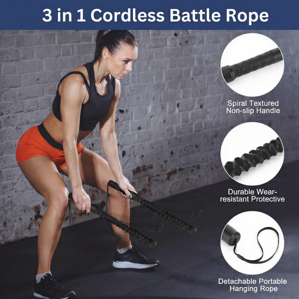💥 Intense Fitness Training Ropes | Perfect for Home & Gym 🏠