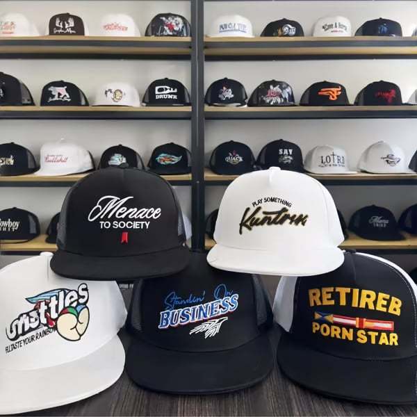 🤠Mystery Hat Box- Five Randomly Picked Flat Brim Trucker Hats (🎁💥$171 Value!) 