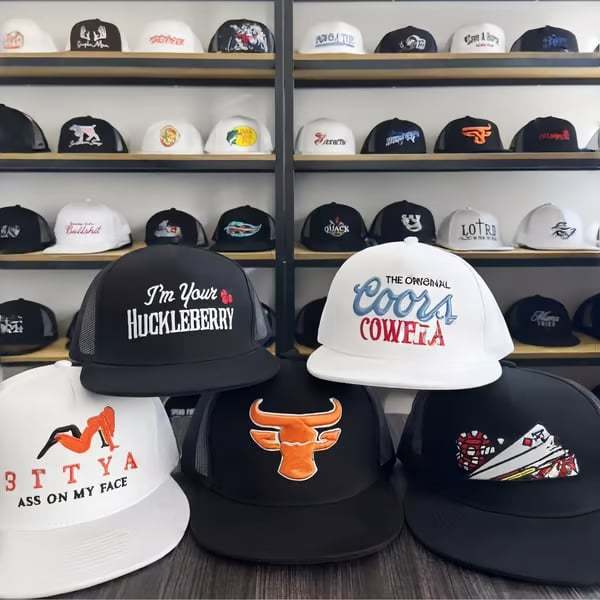 🤠Mystery Hat Box- Five Randomly Picked Flat Brim Trucker Hats (🎁💥$171 Value!) 