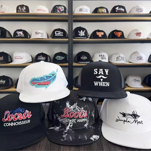 🤠Mystery Hat Box- Five Randomly Picked Flat Brim Trucker Hats (🎁💥$171 Value!) 