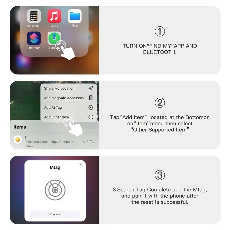 Product Introduction of 【Free.ship】GPS Tracker for Car, Portable Mini Tracker Device with Weatherproof Magnetic Case-Hidden GPS Trackers,Anti-lost Device, Global Coverage Location Tracker,Works with Apple Find My ( IOS Only), For Apple iPhone & Android 16
