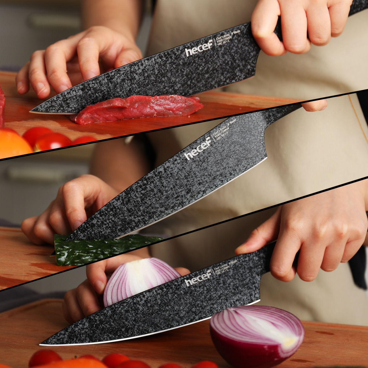 {Hecef Kitchenware}{knife}{cheese board}