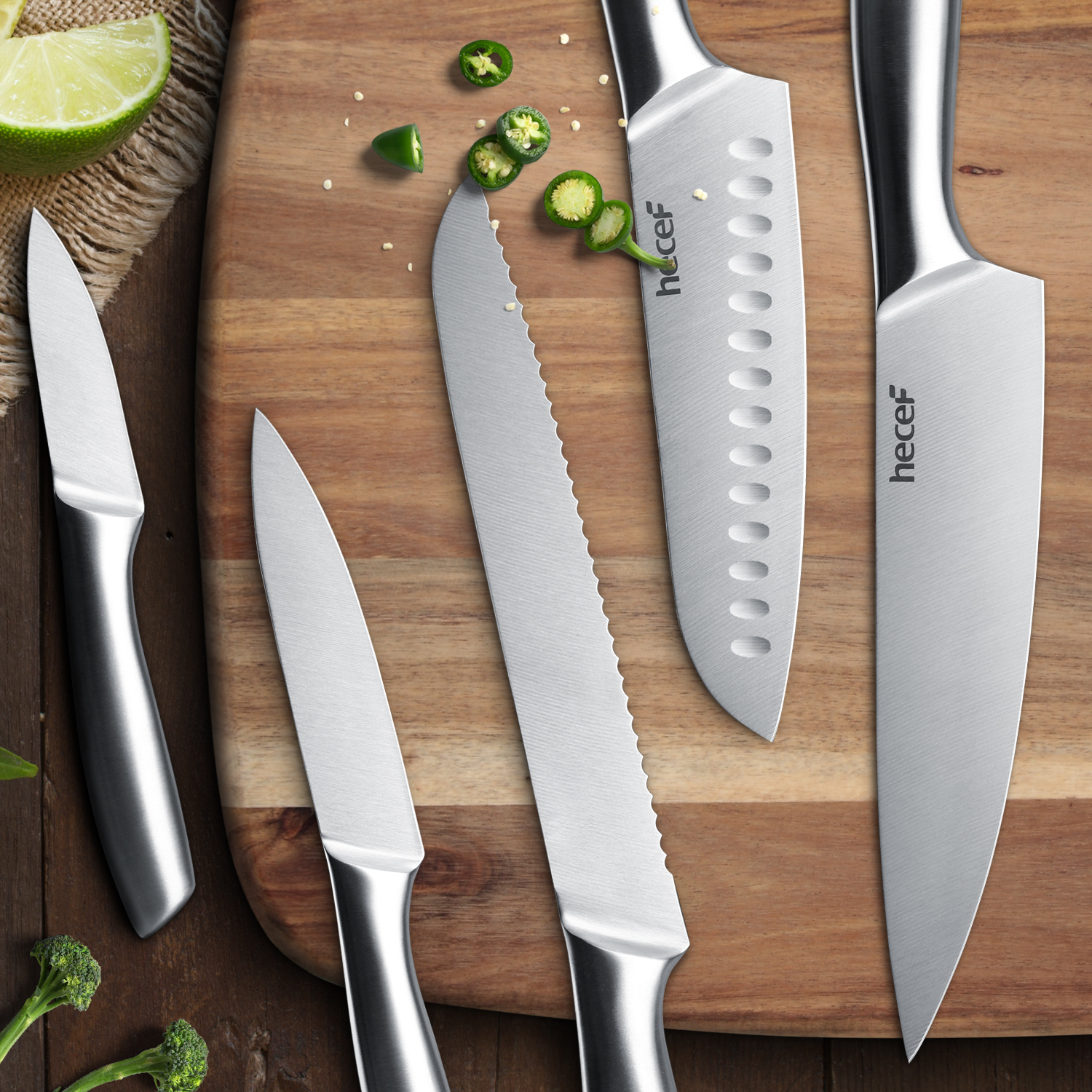{Hecef Kitchenware}{knife}{cheese board}