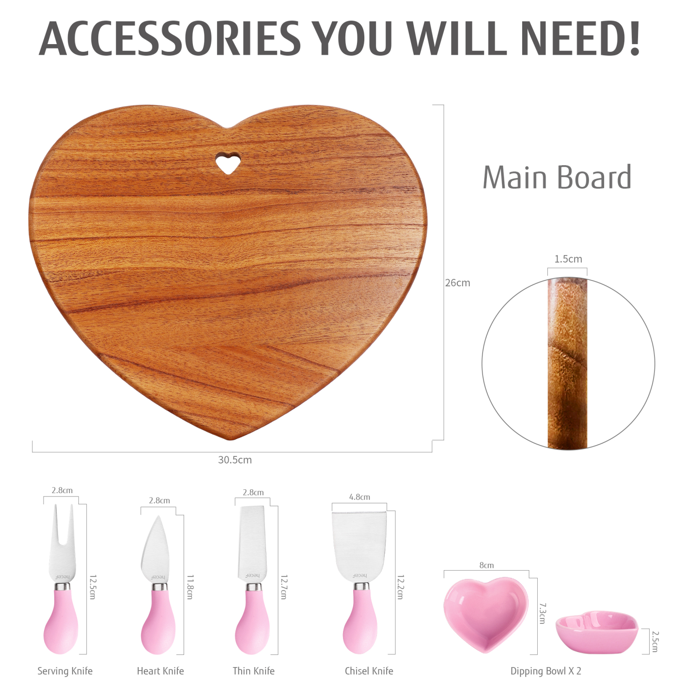 {Hecef Kitchenware}{knife}{cheese board}