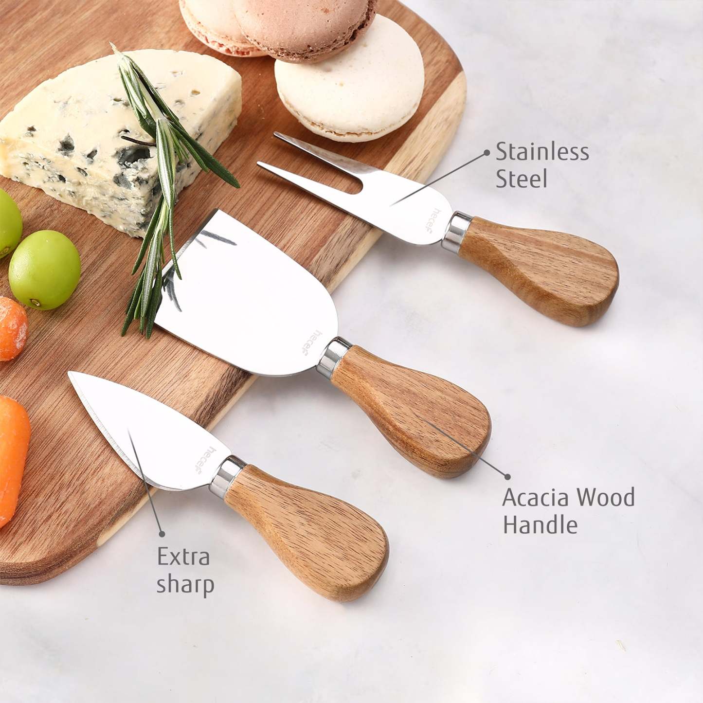 {Hecef Kitchenware}{knife}{cheese board}