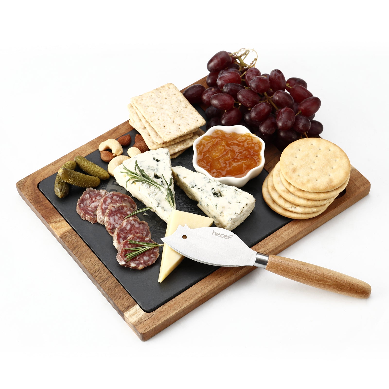 {Hecef Kitchenware}{knife}{cheese board}